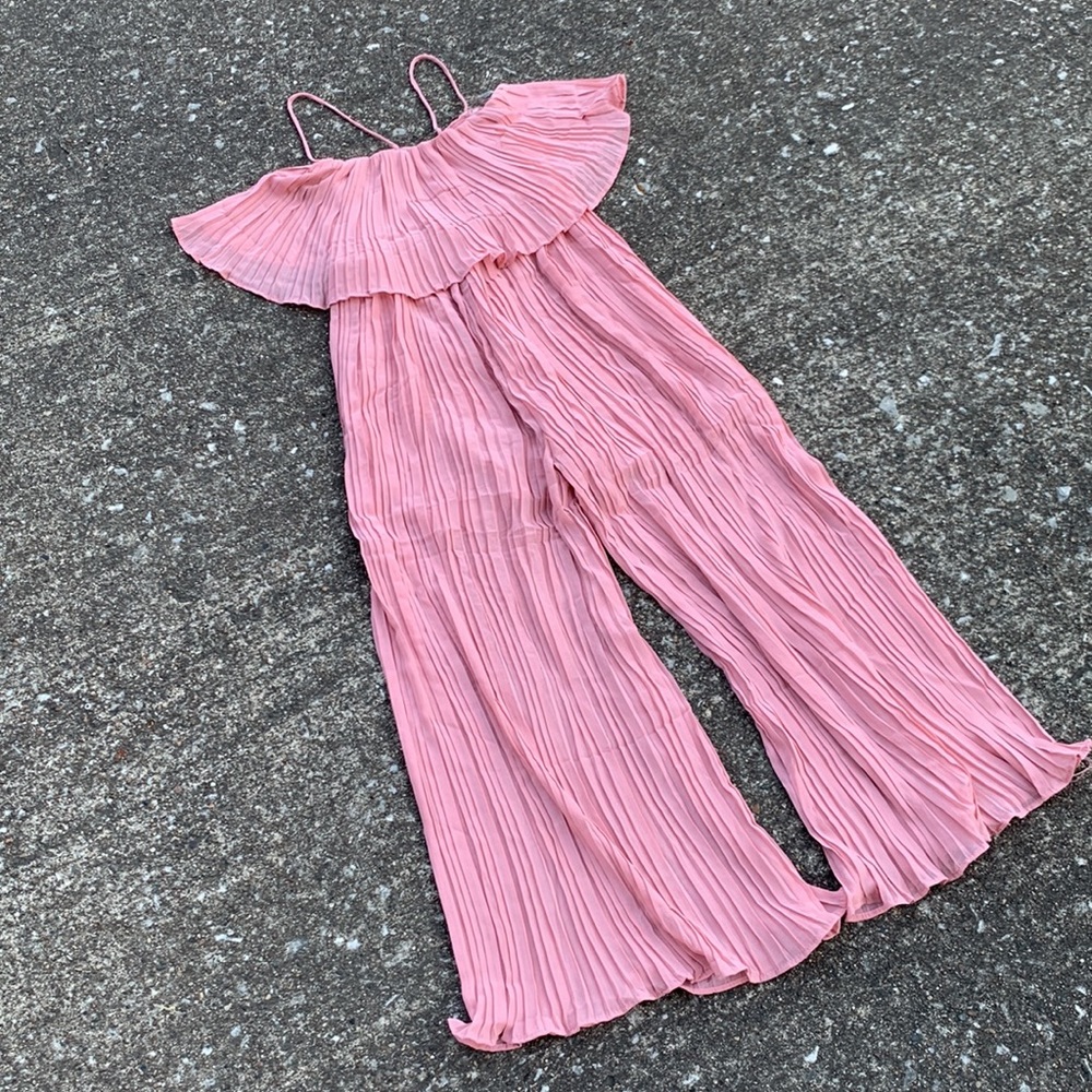 Mauve wide leg jumpsuit